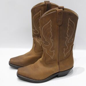 Shyanne Donna Brown Leather Western Boots Embroidered Women Size 10 Minimal Wear